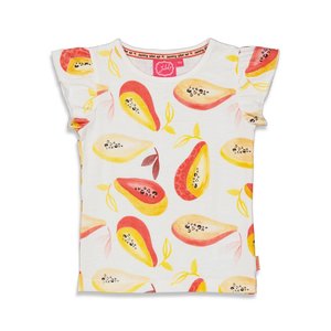 Jubel - T-shirt AOP - Papaya Punch - Wit