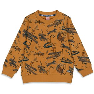 Sturdy - Sweater AOP - Ticket To Fun - Camel