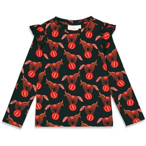 Jubel - Longsleeve AOP - Red Velvet Circus - Zwart