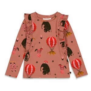 Jubel - Longsleeve AOP - Red Velvet Circus - Vintage roze