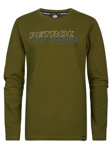 Petrol - Boys T-shirt LS Round Neck - Dark Moss