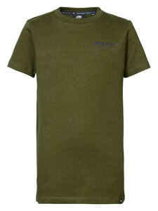 Petrol - Boys T-shirt SS Round Neck - Dark Moss