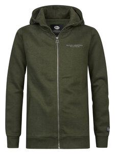 Petrol - Boys Sweater Hooded Zip - Hunter Green