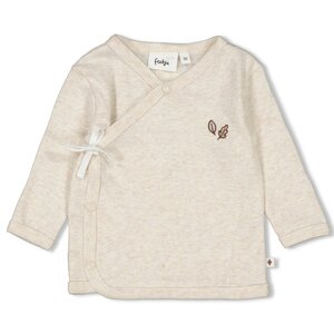 Feetje - Overslagshirt - Little Forest Friends - Offwhite Melange