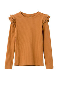 Name It - Longsleeve Rib - Bone Brown