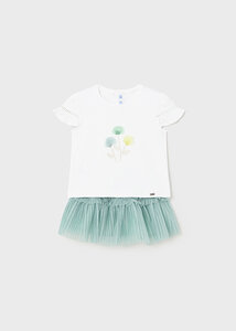 Mayoral - Baby - Set T-shirt + Rokje - Anis