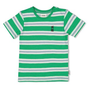 Sturdy - T-shirt - Gone Surfing - Green Stripes
