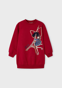 Mayoral - Meisje - Sweaterkleed - 4933 - 77 - Guinda