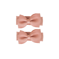 Baby haarspeldjes met strik - Set van 2 - Roze