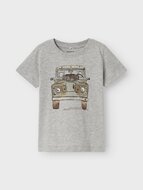 Name it - T-shirt - Grey Melange - Jeep