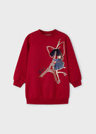 Mayoral - Meisje - Sweaterkleed - 4933 - 77 - Guinda