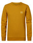 Petrol - Boys sweater round neck - Mineral Yellow