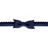 Newborn baby haarbandje met kanten strik - Dark blue_