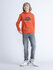 Petrol - Boys Sweater Hooded Print - Orange Rust_