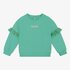 Daily7 - Girl - Organic Sweater Ruffle Darlin - Green Sea_