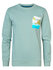 Petrol - Boys sweater round neck print - 5179 - Aqua Grey_