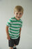 Sturdy - T-shirt - Gone Surfing - Green Stripes_