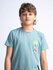 Petrol - Boys T-shirt LS Round Neck - 5179 - Aqua Grey_