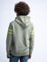 Petrol - Boys sweater Hooded Print - 6158 - Sage Green_